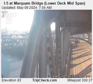 I-5 at Marquam Bridge (Lower Deck Mid Span)